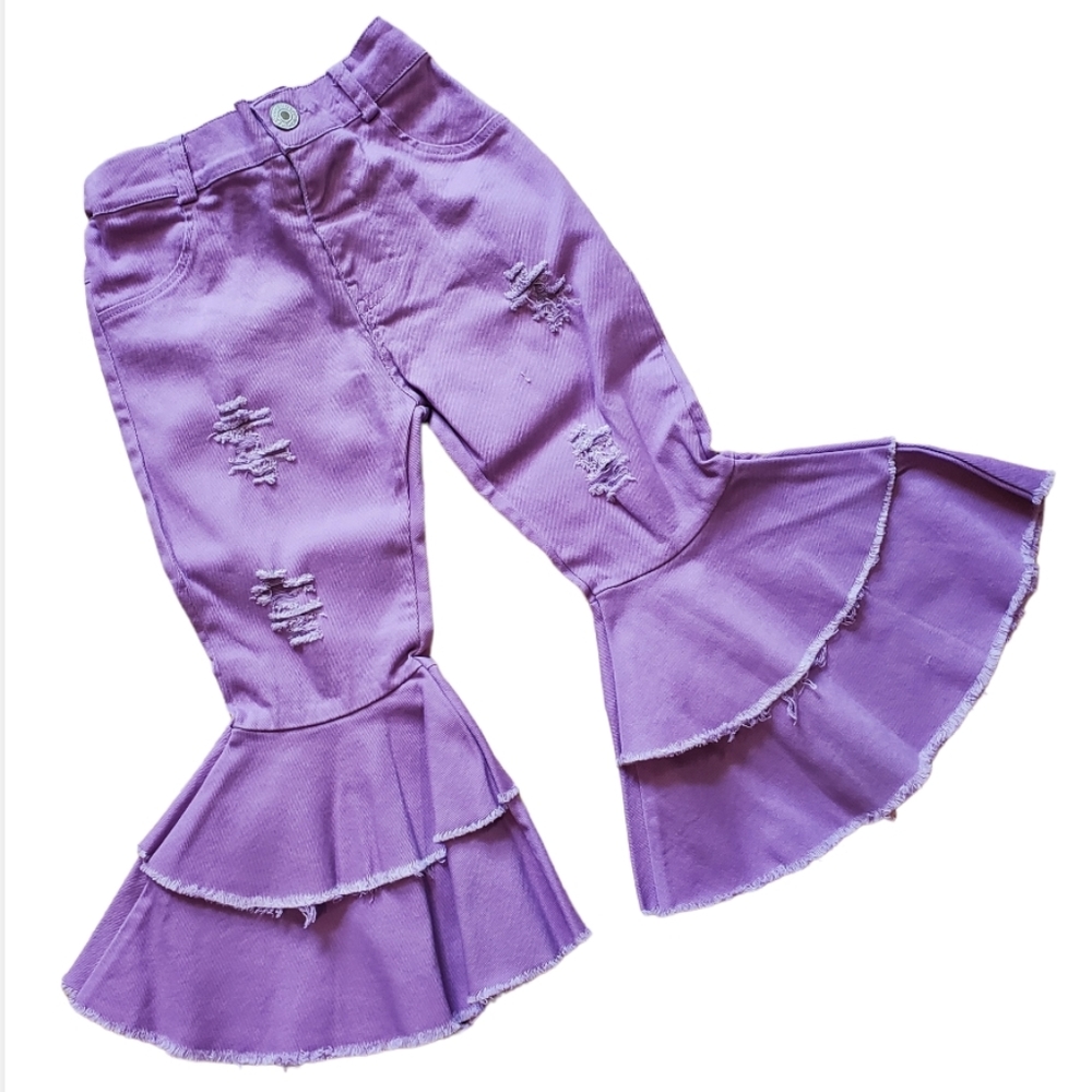 Ruffle Flare Toddler Jeans